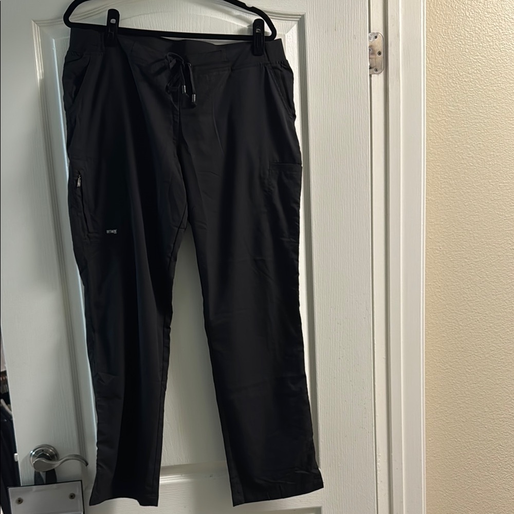 Grey's Anatomy Black Straight Leg Scrub Pants